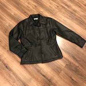 Fake Leather Kids Blazer